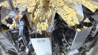 Linha de produção de recheio de batatas fritas