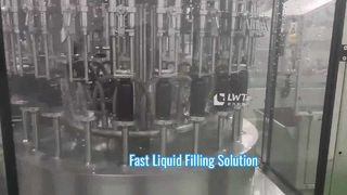 Máquina de enchimento líquida rotativa automática