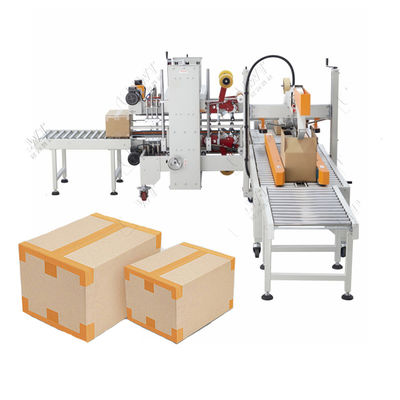 Linha de embalagem LWT Automática de lado superior e inferior Caixa de cartão caixa Taper Sealer Machine para caixa pequena