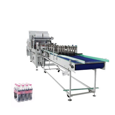 Máquina de embalagem de bebidas em garrafas de água de comprimento automático de encolhimento de alta velocidade Tipo linear