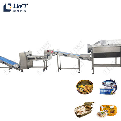 Linha de produção de conservas de peixe Equipamento de transformação de conservas de croaker amarelo