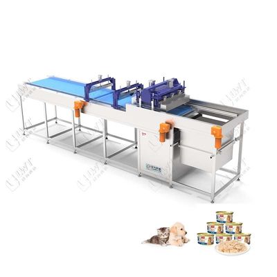 Linha de produção de alimentos para cães molhados em conservas PET 380V Máquina automática de conservas