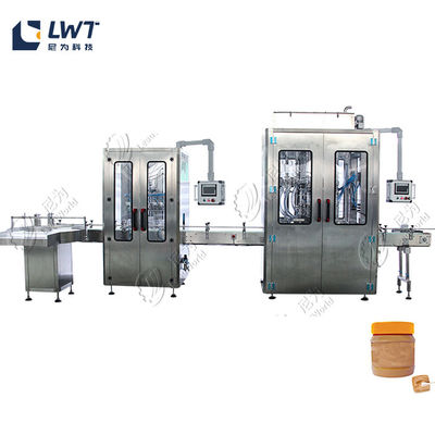 Linha de produção automática de enchimento de manteiga de amendoim Equipamento de enchimento de pasta de gergelim