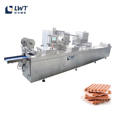 Equipamento de vedação automática de alimentos para salsichas de carne bovina de porco Máquina de embalagem a vácuo