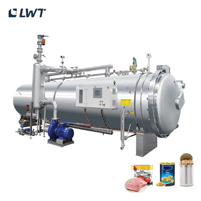 Equipamento de esterilização de carne enlatada Autoclave na máquina de esterilização