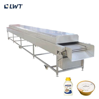 Esterilizador de alimentos em lata de aço inoxidável Máquina de esterilização UV de túnel