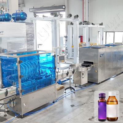 SUS304 6000BPH Linhas de produção de enchimento de xarope de 30 ml Máquina de enchimento de líquido CE