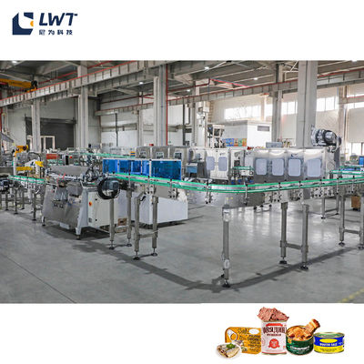 2T/H Linha de produção de alimentos enlatados para animais de estimação Equipamento Linha de produção de alimentos enlatados para carne CE