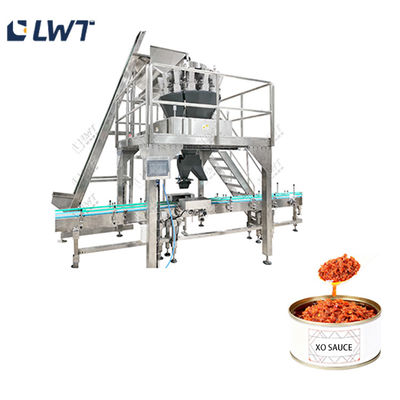 Linha de produção de enchimento de molho XO de alta velocidade - 50-90 latas/min Equipamento industrial